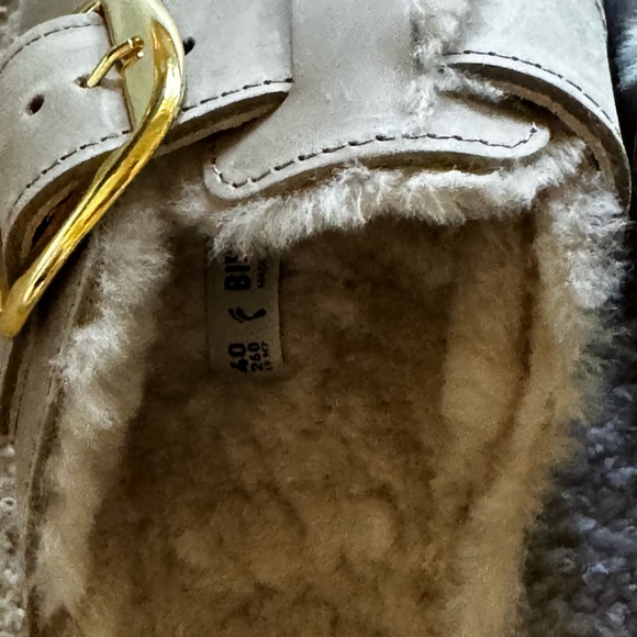 NEW Birkenstock Boston Big Buckle Shearling in Tobacco Brown - Picture 10 of 11